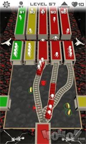 手绘铁路道