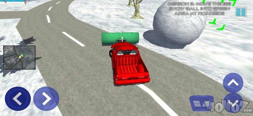 重型越野雪挖掘机驾驶模拟器3D