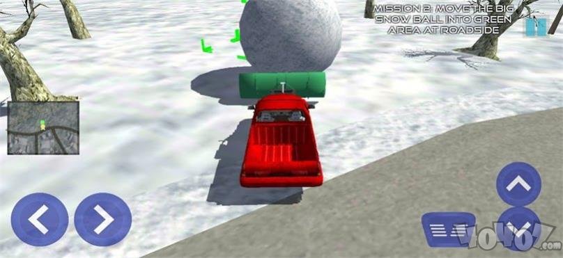重型越野雪挖掘机驾驶模拟器3D