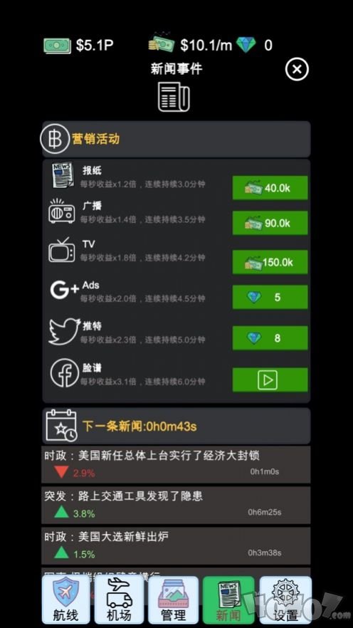 模拟经营我的航空大亨