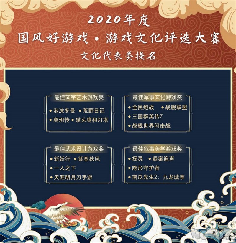 2020“國風(fēng)好游戲”游戲文化評選大賽名單出爐，百款優(yōu)秀文化游戲入圍