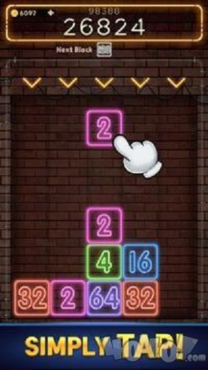 掉落数字霓虹2048
