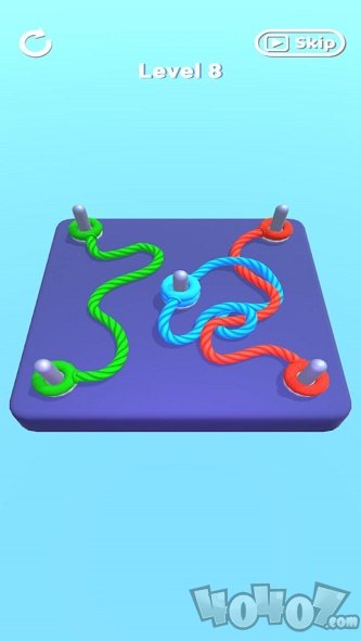 彩色绳结3D