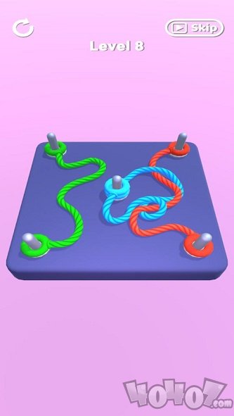 彩色绳结3D