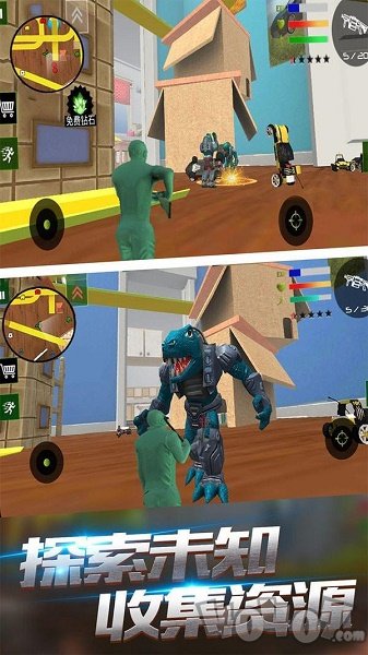 泡泡弹玩具兵人世界
