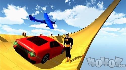 超级斜坡特技赛车