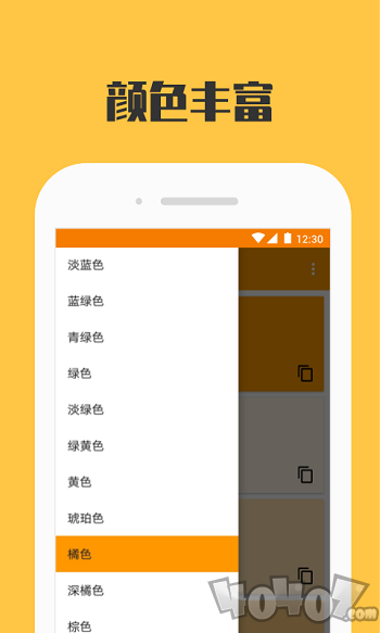 柠檬取色板