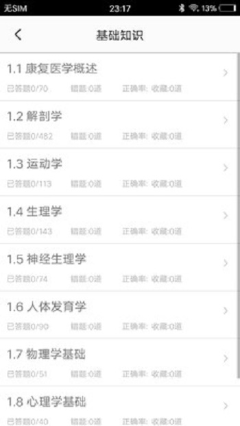 康复医学题集截图