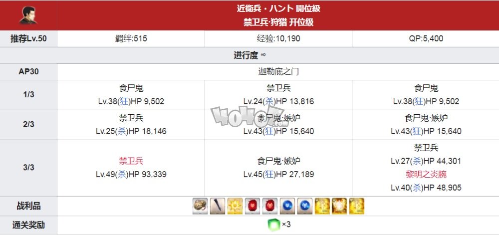 fgo禁卫兵闲古铃铁钉狩猎本配置掉落 近卫兵铃铛铁桩狩猎第七弹攻略
