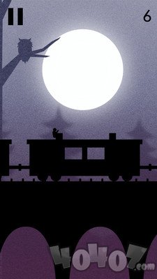 火柴人追火车