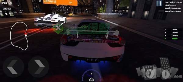 夜晚赛车
