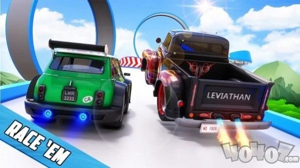 热车特技大坡道特技赛车2021