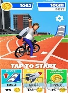 疯狂的自行车跳跃