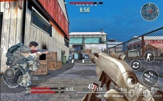 士兵前线射击