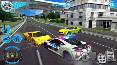 警察机器人汽车模拟