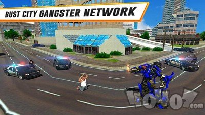 警察机器人汽车模拟