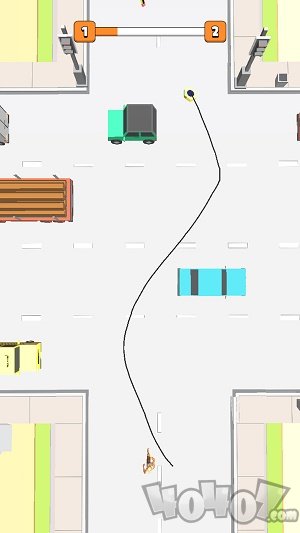 画线过马路