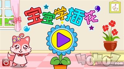 宝宝学插花