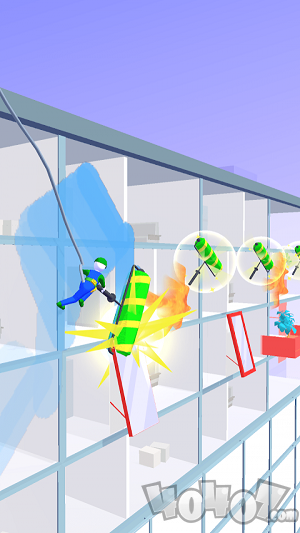 摩天大楼清洁工