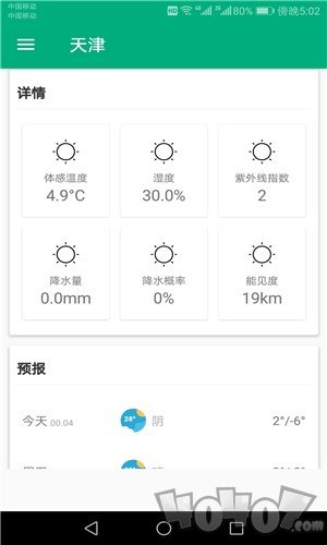 一周天气预报