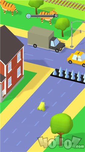 青蛙过马路