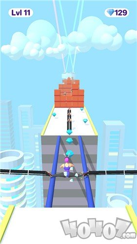 高跟鞋走钢丝