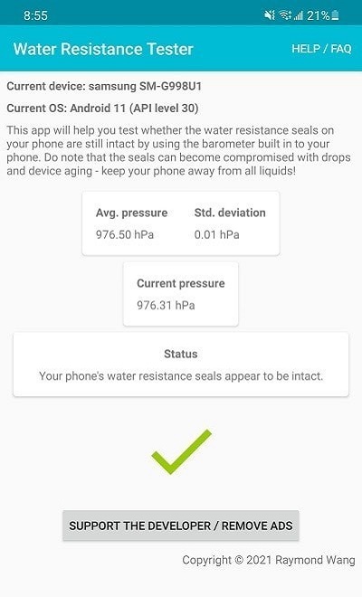 Water Resistance Tester截图