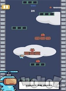 不断向上跳