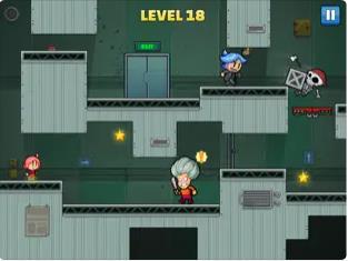 红色和蓝色火柴人