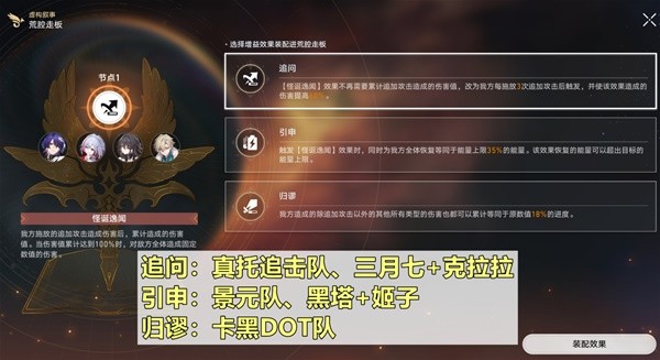 崩坏星穹铁道2.1虚构叙事第二期追击队满星攻略  崩坏星穹铁道2.1虚构叙事第二期追击队怎么打