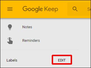 googlekeep添加标签方法