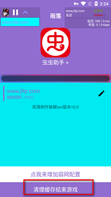 胡桃弱网参数