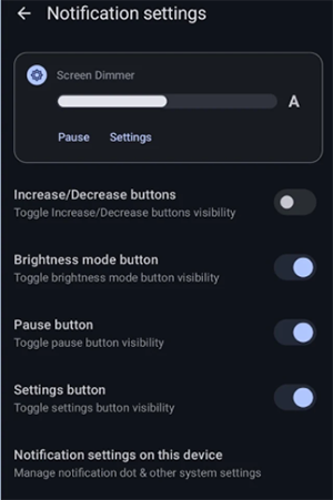 Screen Dimmer