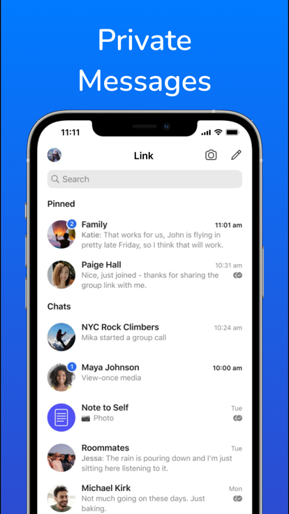 Link Messenger app